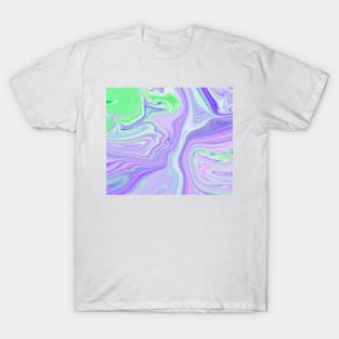 Purple Paint Holographic T-Shirt